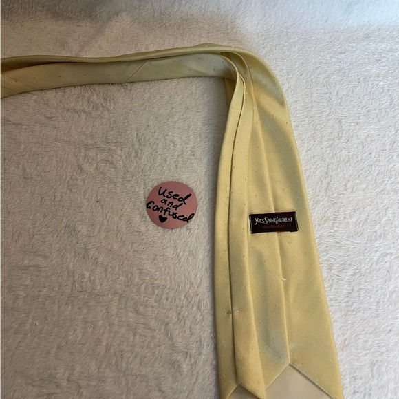 Yves Saint Laurent Light Yellow Tie - Picture 3 of 6